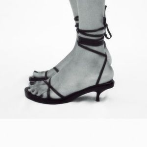 ISO Zara lace up leather sandal 6.5